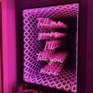 3D Boy Ayna Neon Led